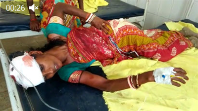 नाली के विवाद में महिला को मारपीट कर किया घायल