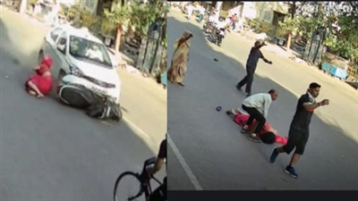रोंगटे खड़े कर देने वाले CCTV फुटेज: भीषण गर्मी में बीच सड़क चीखती रह गई महिला, बहता रहा खून