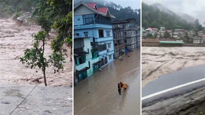 सिक्किम में बाढ़ से तबाही, 25000 लोग प्रभावित, 1200 घर बहे, अब तक 41 की मौत